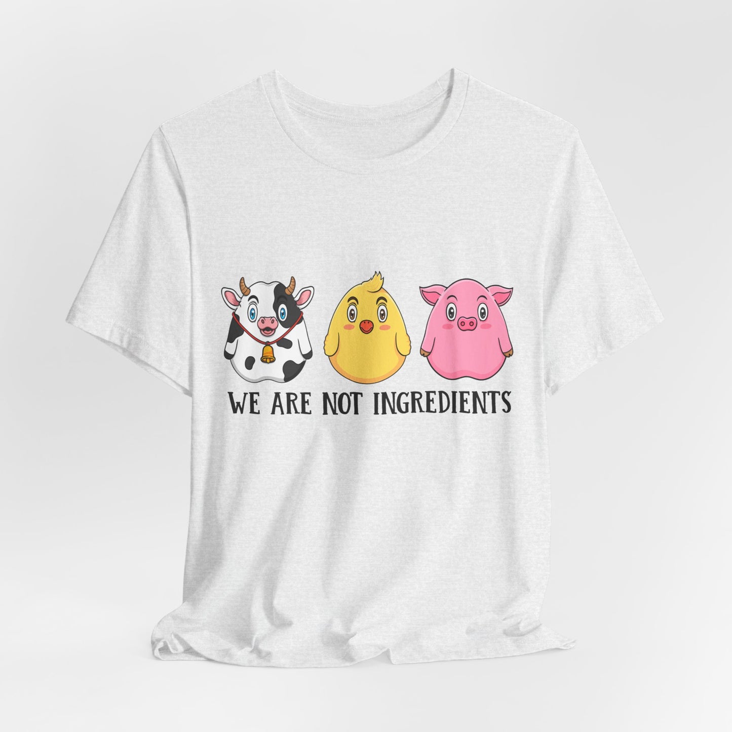 Vegan: We Are Not Ingredients - Unisex Jersey Short Sleeve Tee