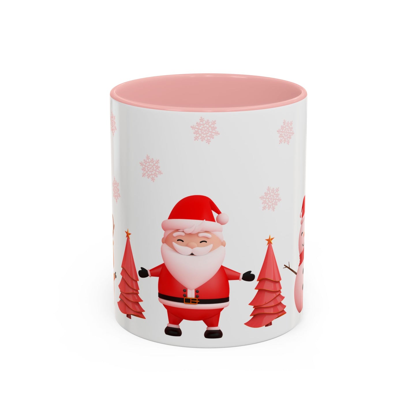 Santa, Snowman & Reindeer - Accent Coffee Mug (11, 15oz) - 10303