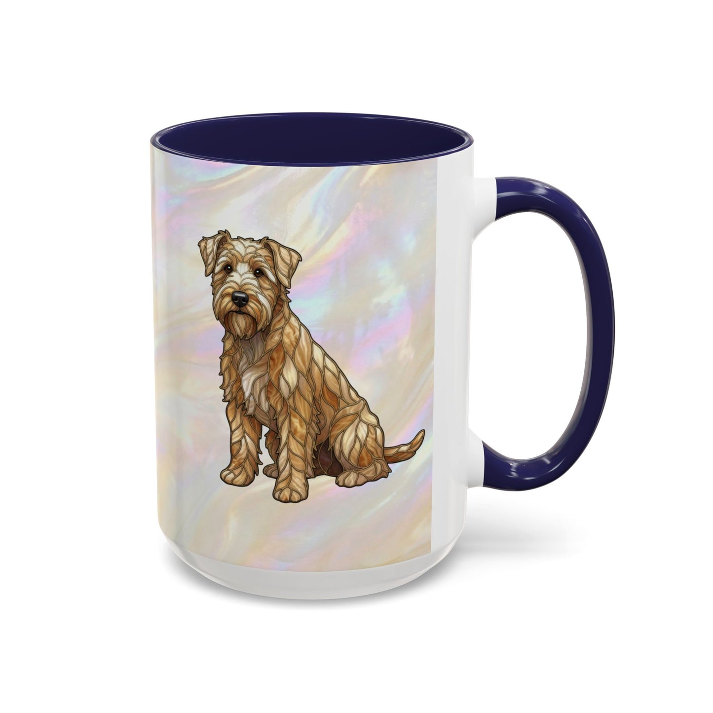 Wheaten Terrier Accent Coffee Mug – Stained Glass Design 11/15oz - 14651