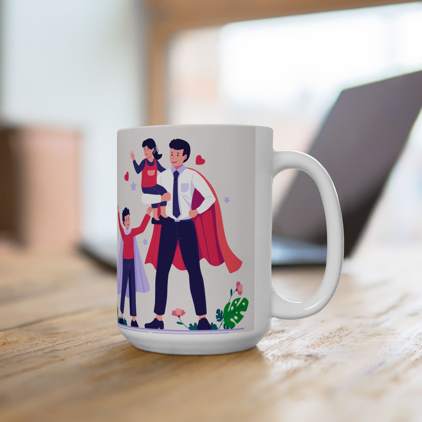 Happy Father's Day Ceramic Mug - Perfect Gift for Dad - 12897
