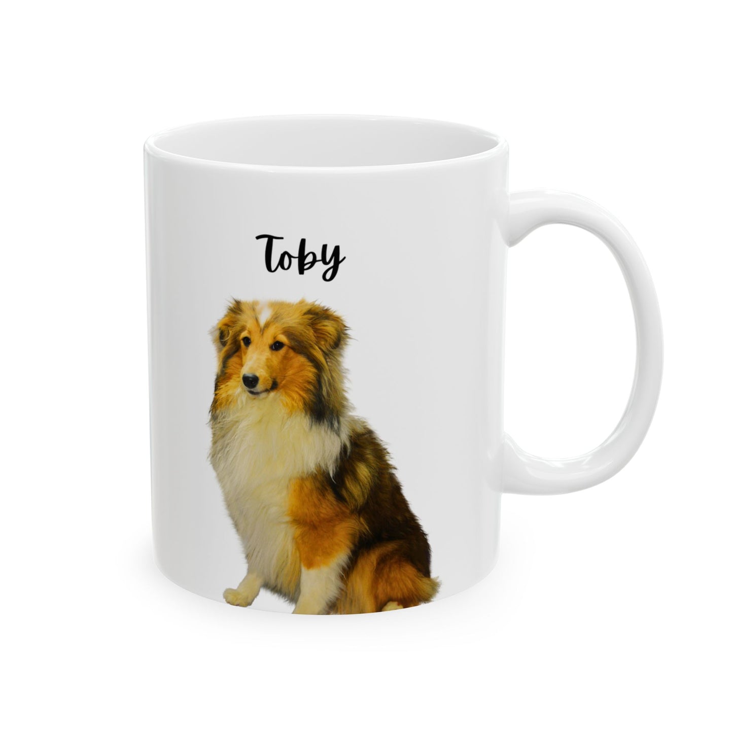 Custom Pet Portrait Ceramic Mug | Dog Lover Gift | Personalized Mug | Animal Lover Coffee Cup | Cute Pet Design - 14160
