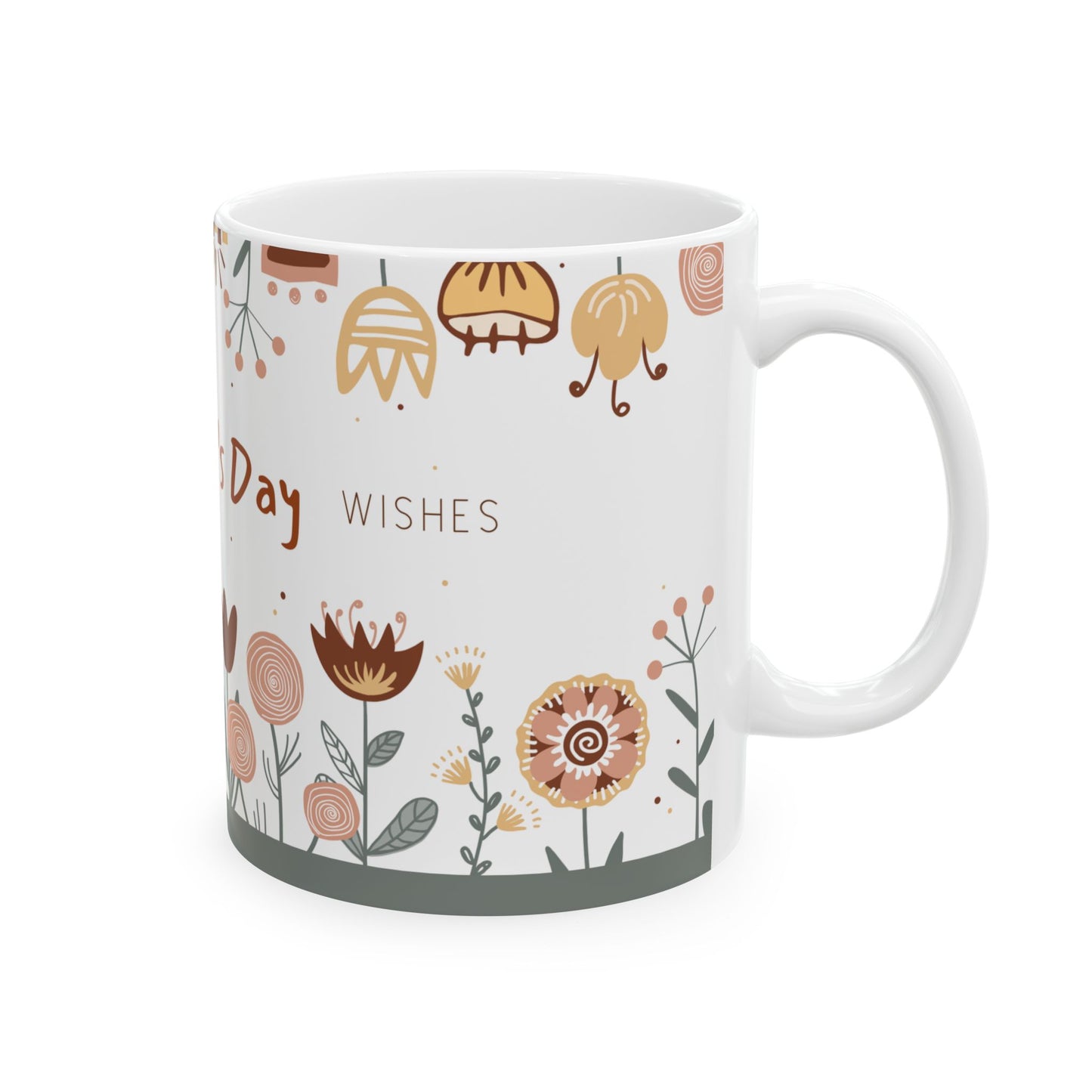Warmest Mother's Day Wishes, Customizable - Ceramic Mug, (11oz, 15oz) - 10898