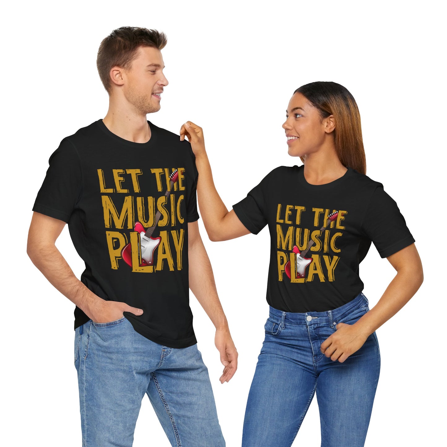 Music: Let The Music Play - Unisex Jersey Short Sleeve Tee