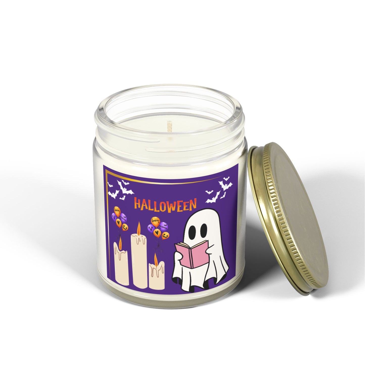 Halloween - Scented Coconut Apricot Candles (4oz, 9oz) - 14095