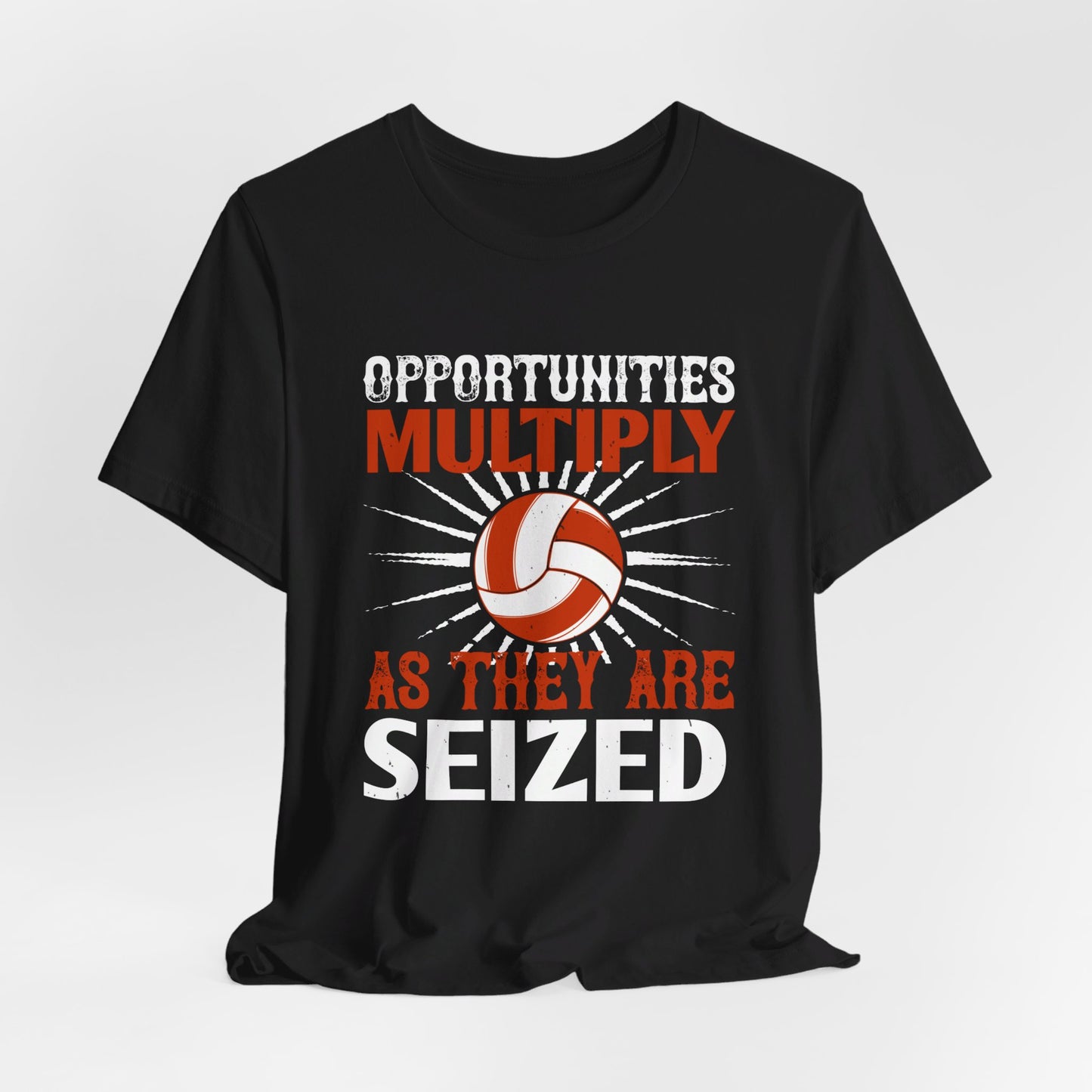 Opportunities multiply as they are seized - Unisex Jersey Short Sleeve Tee