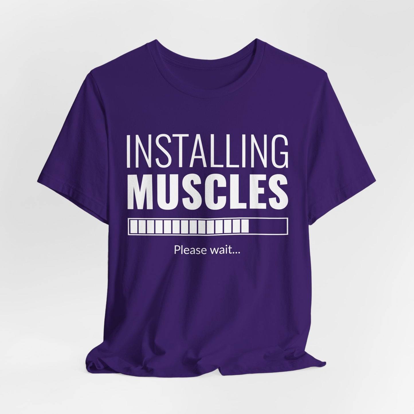 Gym: Installing Muscles  - Unisex Jersey Short Sleeve Tee