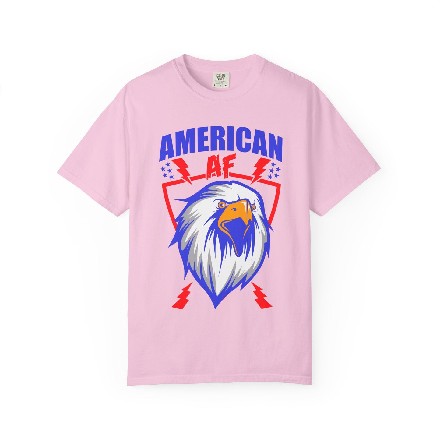 Patriotic Eagle T-Shirt, American AF Graphic Tee, Unisex Tee, 4th of July Shirt, Casual Wear, Gift for Patriots, Summer Style - 13731