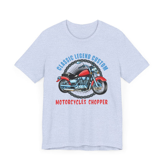 Classic Legend Custom, Motorcycle Chopper - Unisex Jersey Short Sleeve Tee