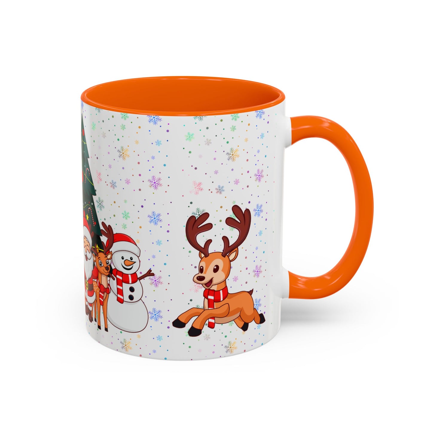 Christmas Party,  Santa,  Snowman, & Reindeer -  Accent Coffee Mug (11, 15oz) - 10428