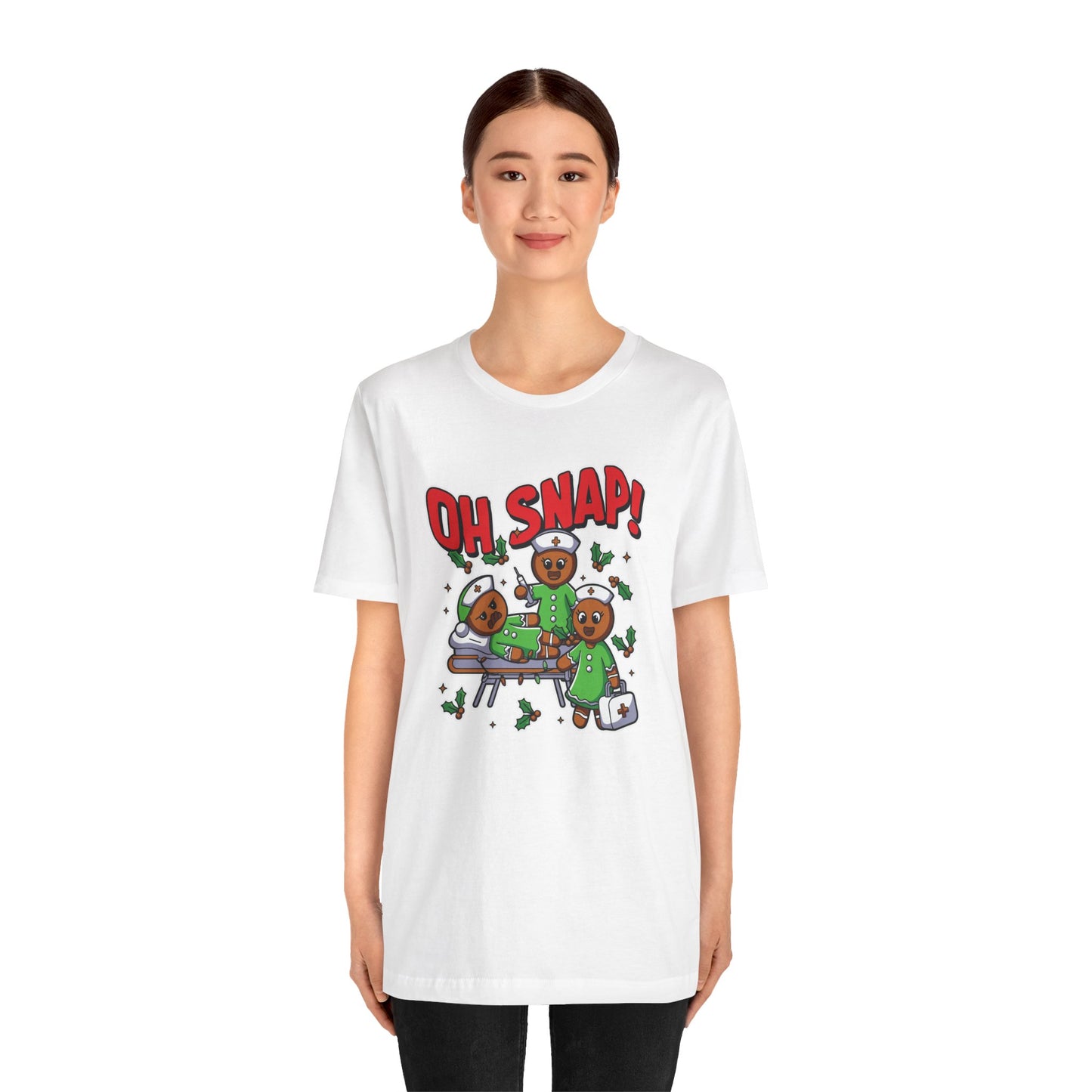 Christmas, Nurse, Oh Snap! - Unisex Jersey Short Sleeve Tee - 10351