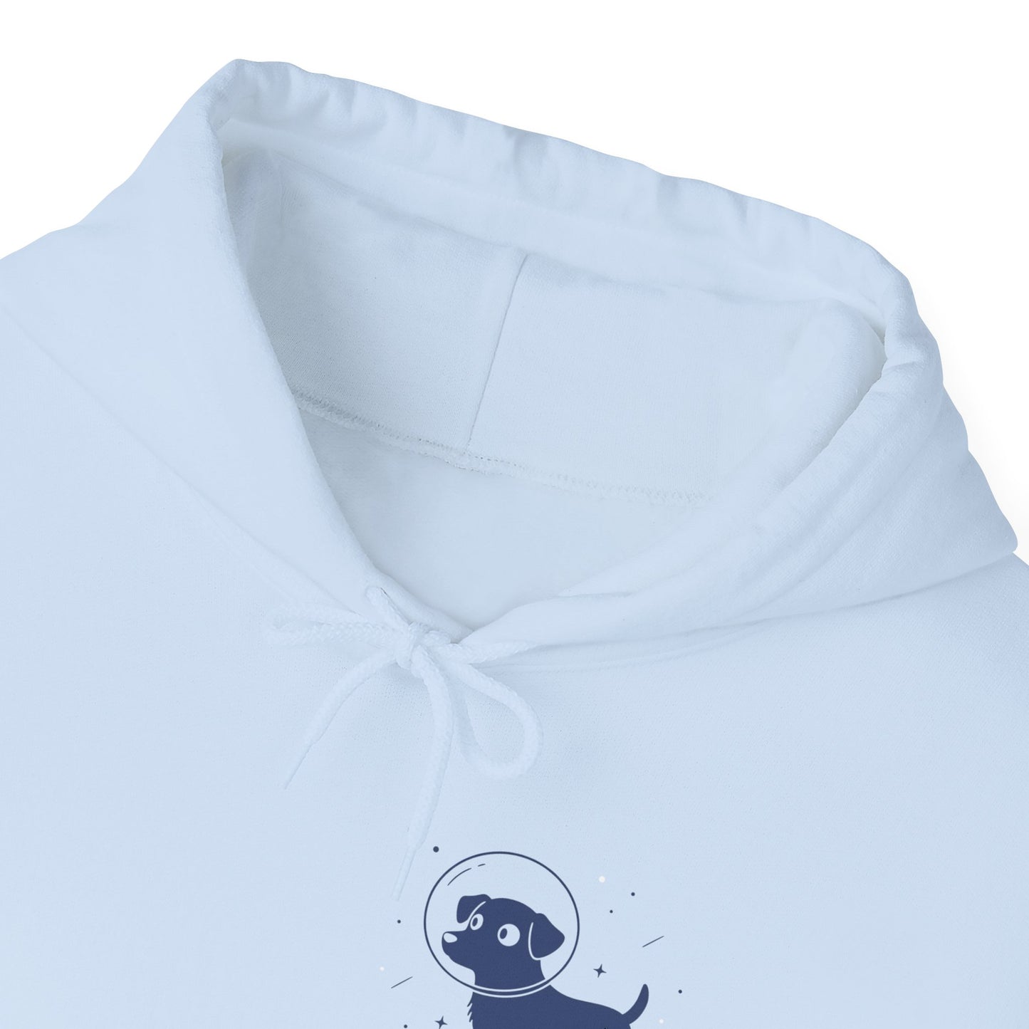 Dog in Space Hoodie – Space Puppy Graphic Hooded Sweatshirt, Unisex Heavy Blend™ - 14679