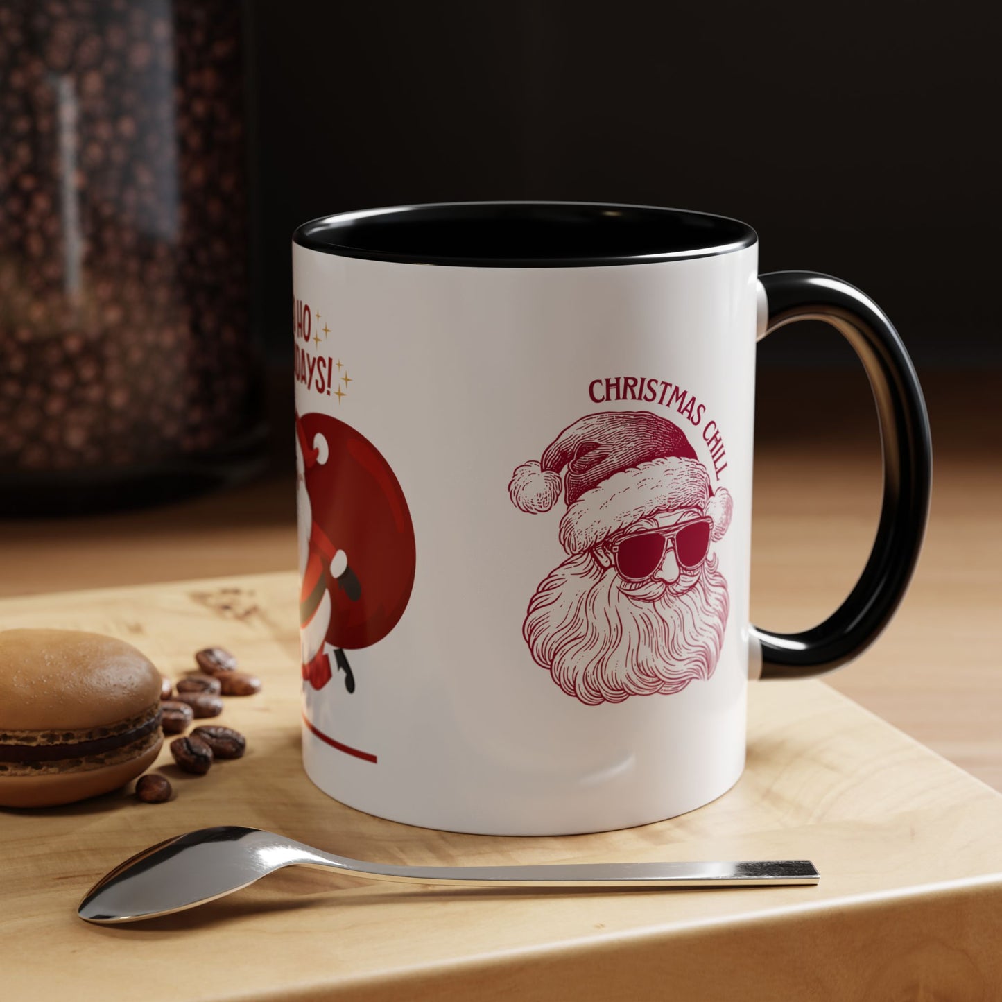 Santa, Ho Ho Holidays  - Accent Coffee Mug (11, 15oz)