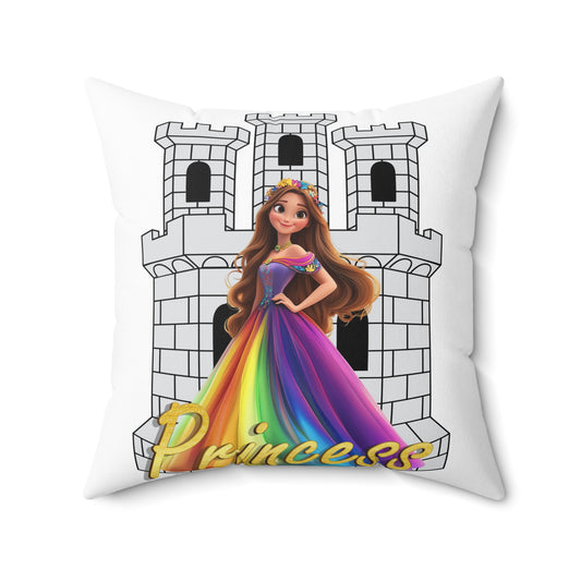 Every Girl Is a Princess - Spun Polyester Square Pillow