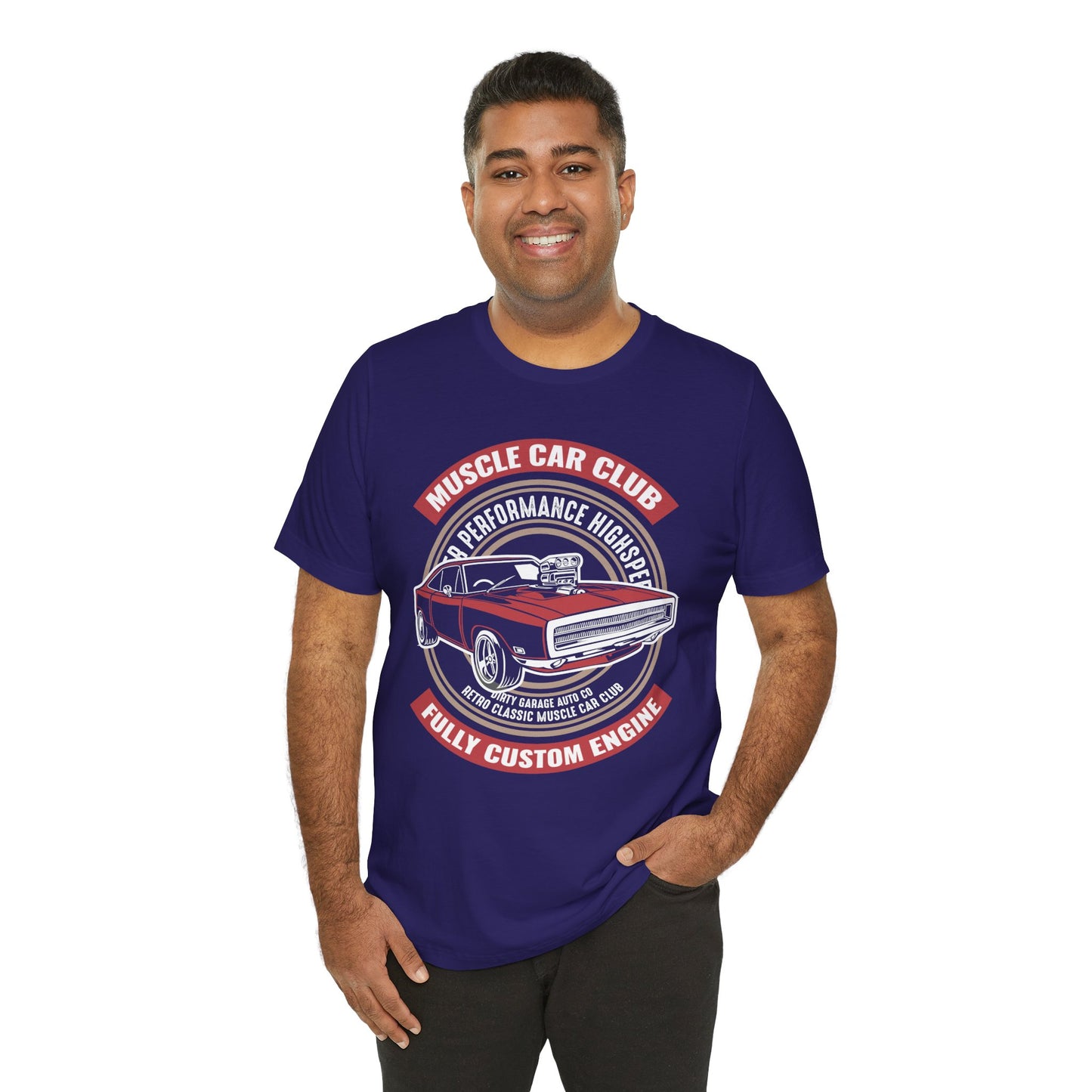 Muscle Car Club, Fully Custom Engine - Unisex Jersey Short Sleeve Tee - 12956