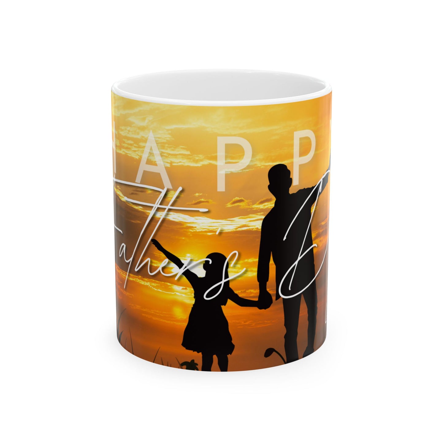 Happy Father's Day Ceramic Mug - Coffee Cup for Dad, Gift for Father's Day, Parent Appreciation - 14006