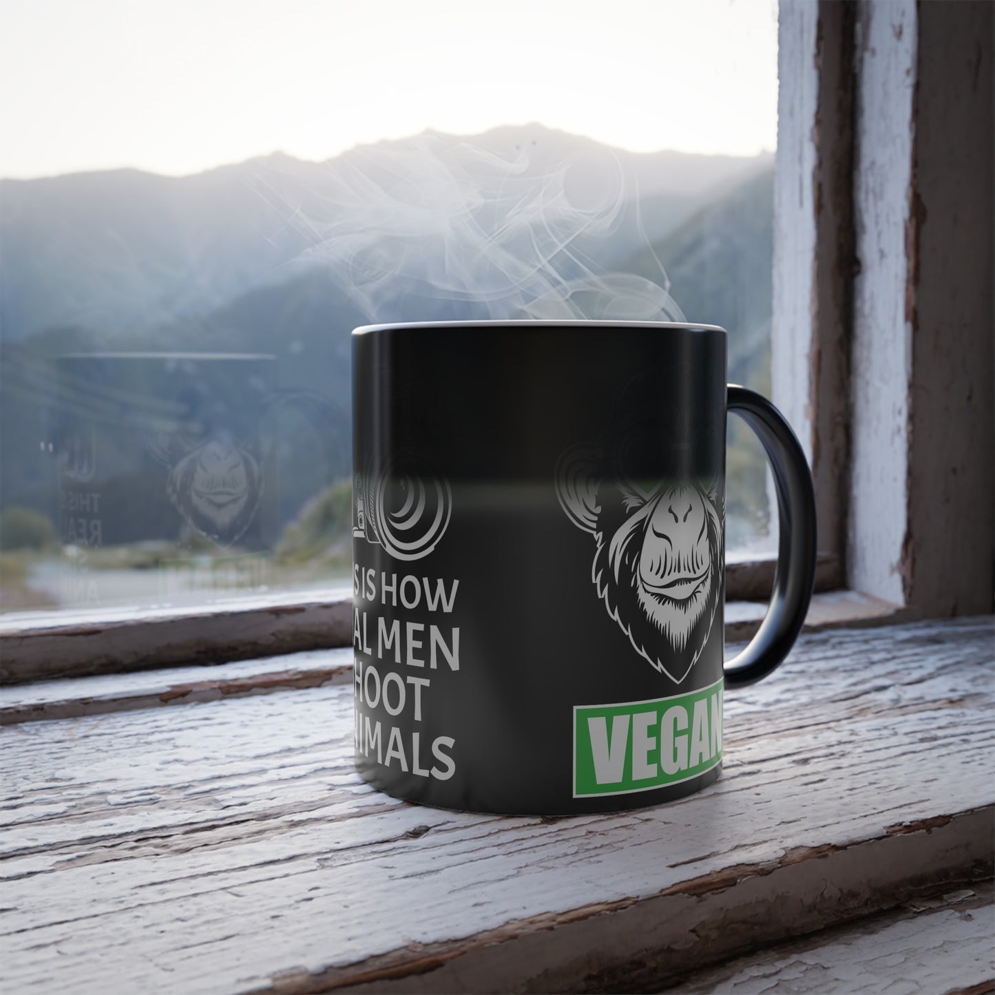 This Is How Real Men Shoot Animals - Color Morphing Mug, 11oz