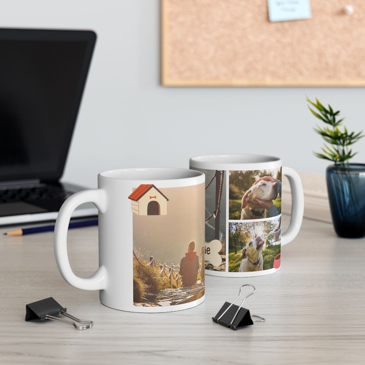 Personalized Pet Lover Mug, Dog Owner Gift, Custom Photo Cup, Cute Ceramic Drinkware, Unique Pet Memory - 14161