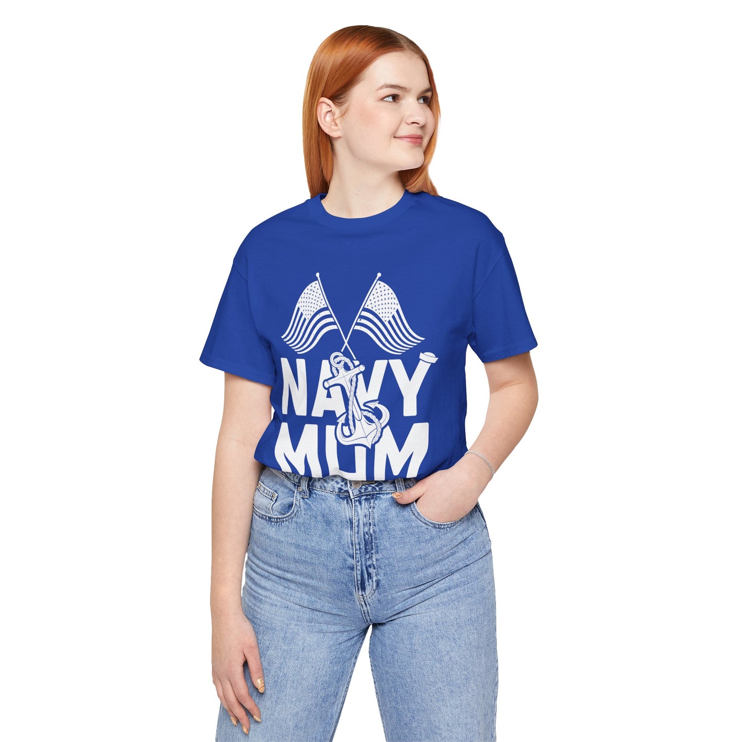 Navy Mom - Unisex Jersey Short Sleeve Tee - 13045