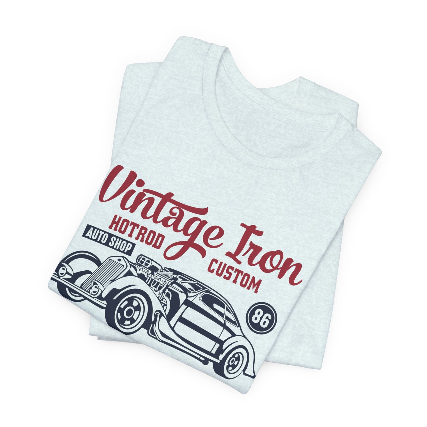 Vintage Iron, Hotrod Custom, Original Classic - Unisex Jersey Short Sleeve Tee - 12609
