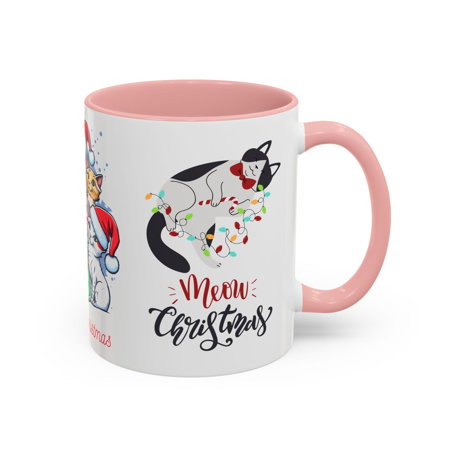 Meowy Christmas - Accent Coffee Mug (11, 15oz)