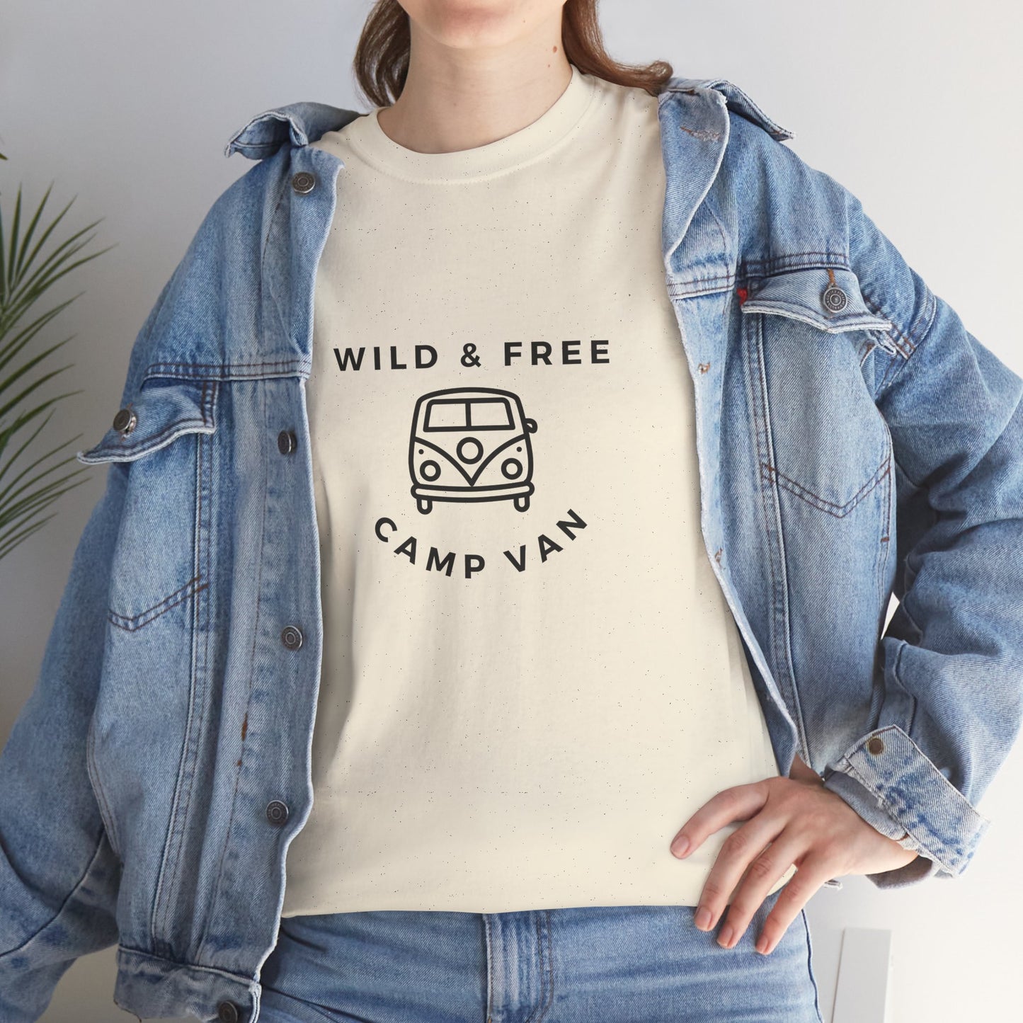 Wild & Free, Camp Van - Unisex Heavy Cotton Tee - 10567