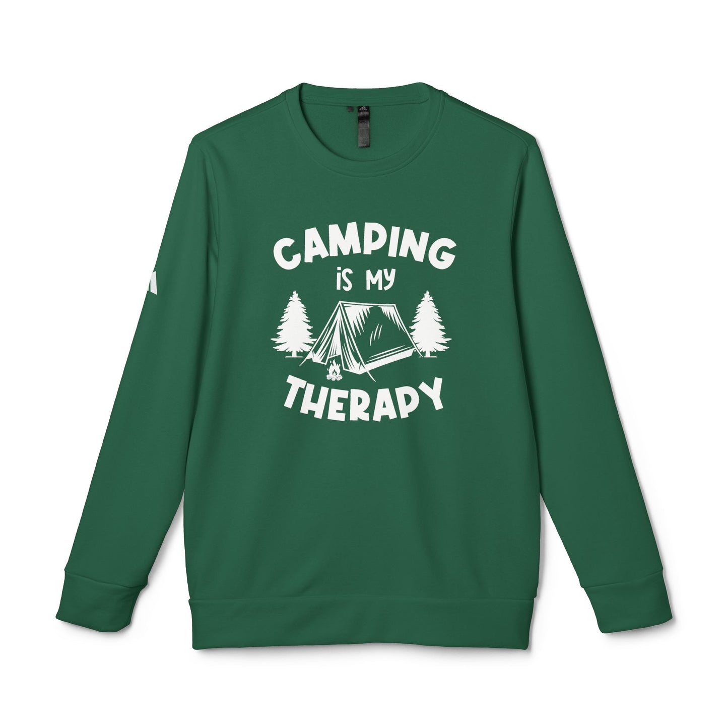 Camping Is My Therapy - adidas Unisex Fleece Crewneck Sweatshirt - 12225