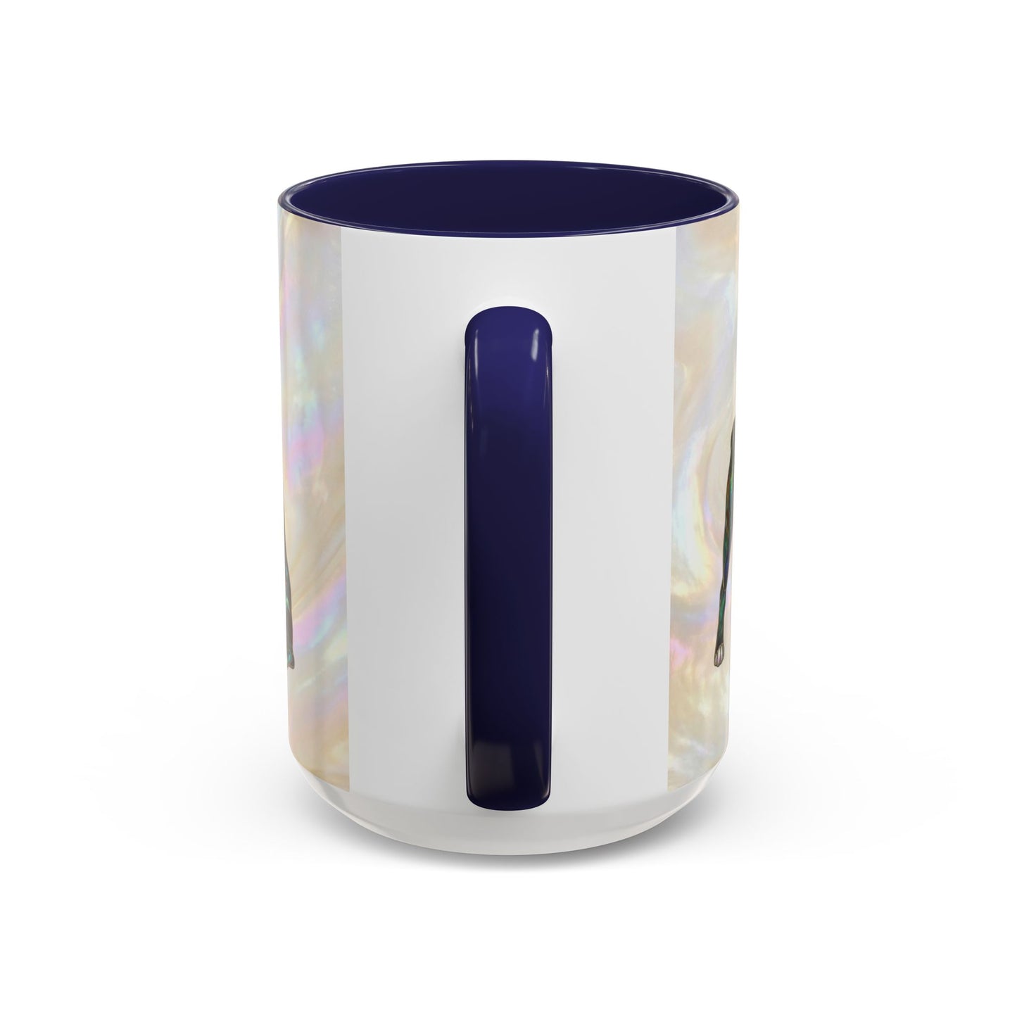 Boston Terrier Accent Coffee Mug — Stained Glass Design (11/15 oz) - 14620