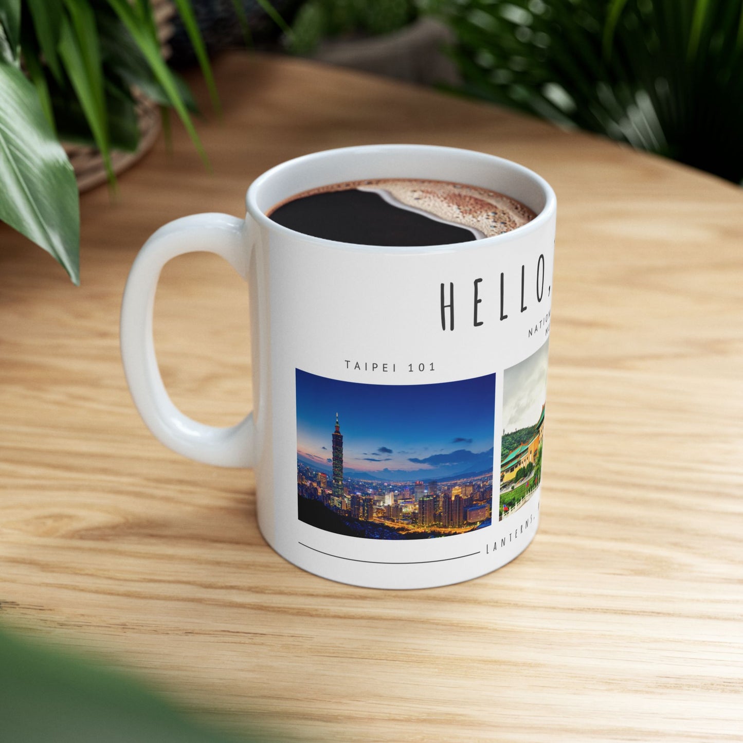 Hello, Taipei! Ceramic Travel Mug - 11oz & 15oz - 12179