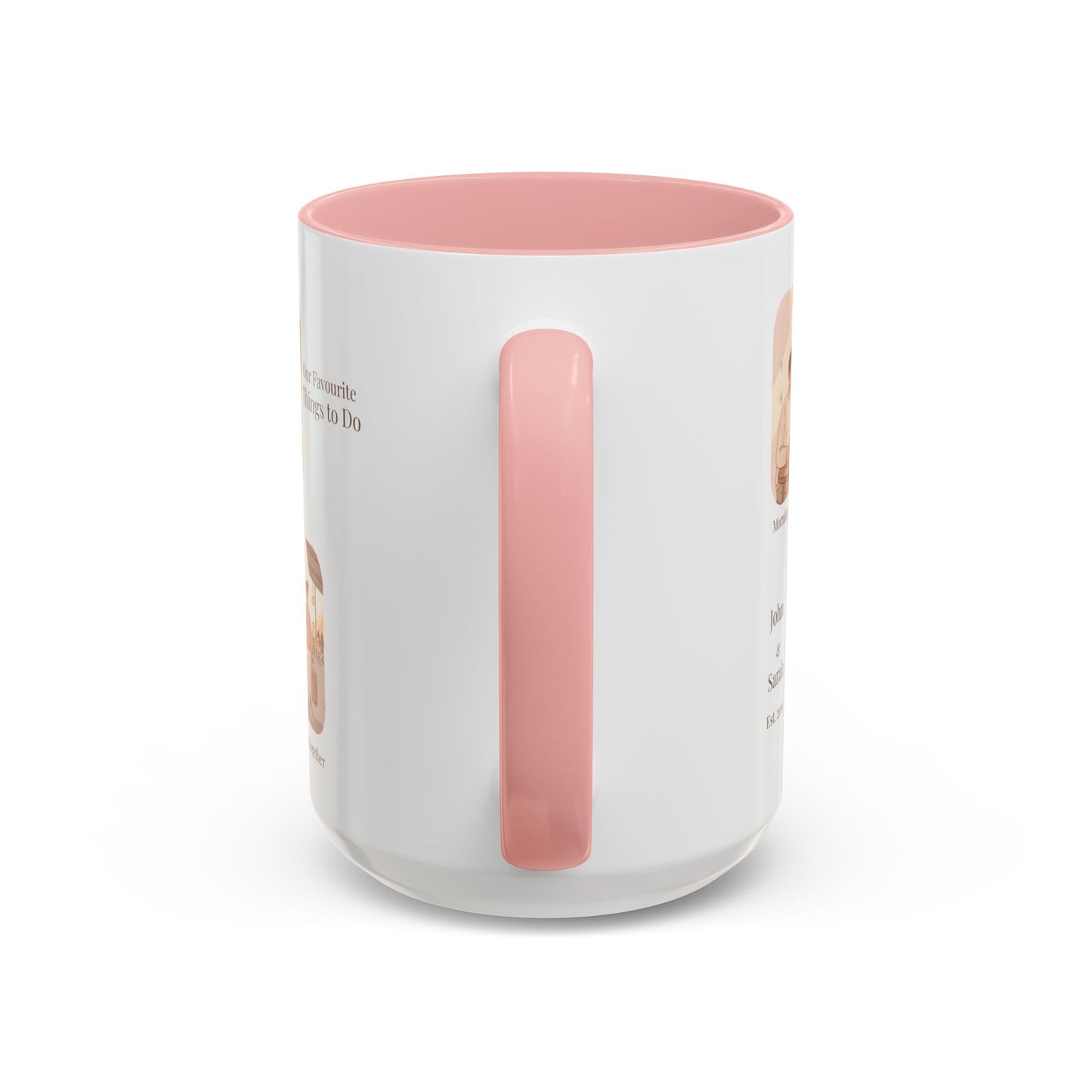 Our Favorite Things to Do Valentine’s Mug – Cozy Couples Illustrated Accent Coffee Mug - 14701