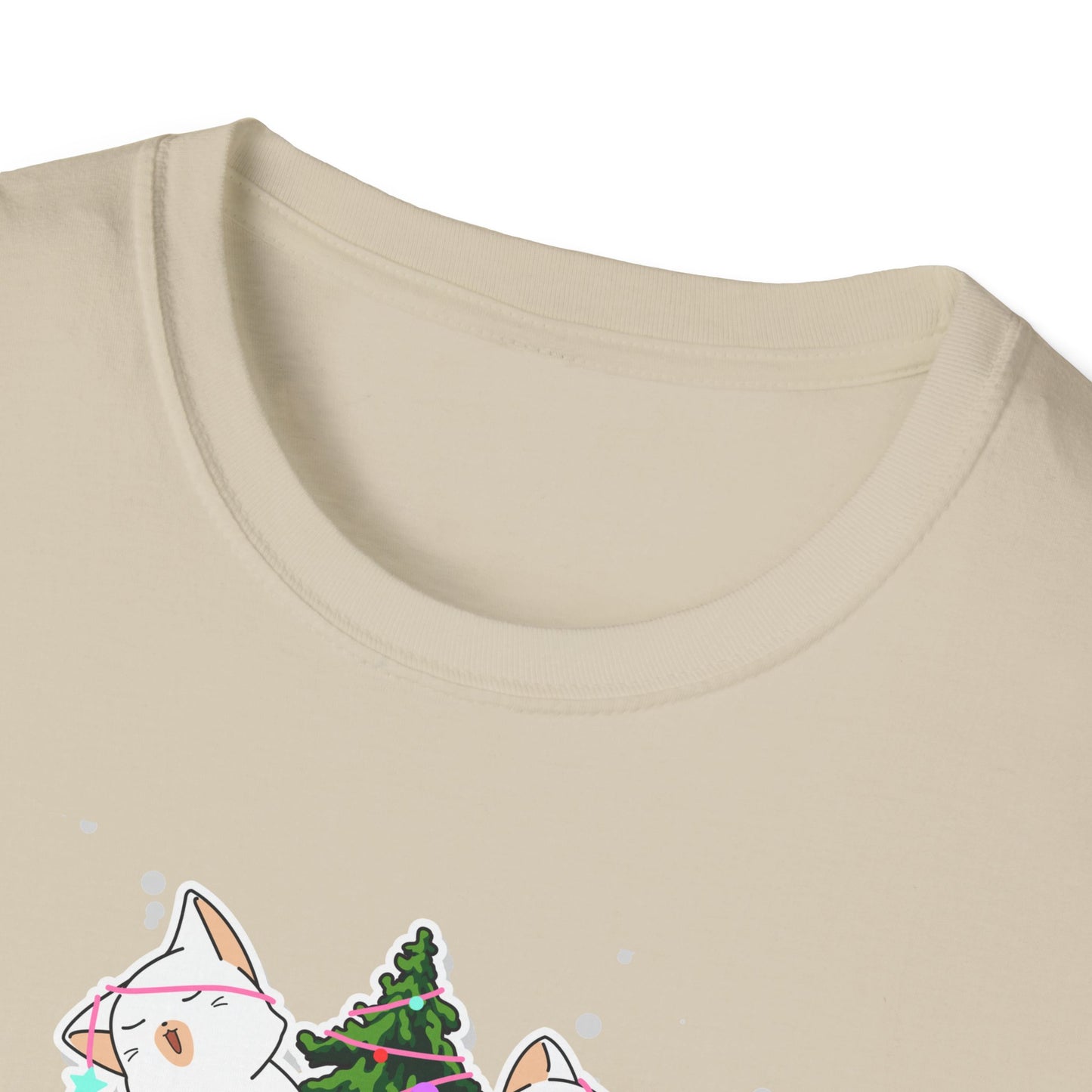 Meowy Christmas - Unisex Softstyle T-Shirt - 10078