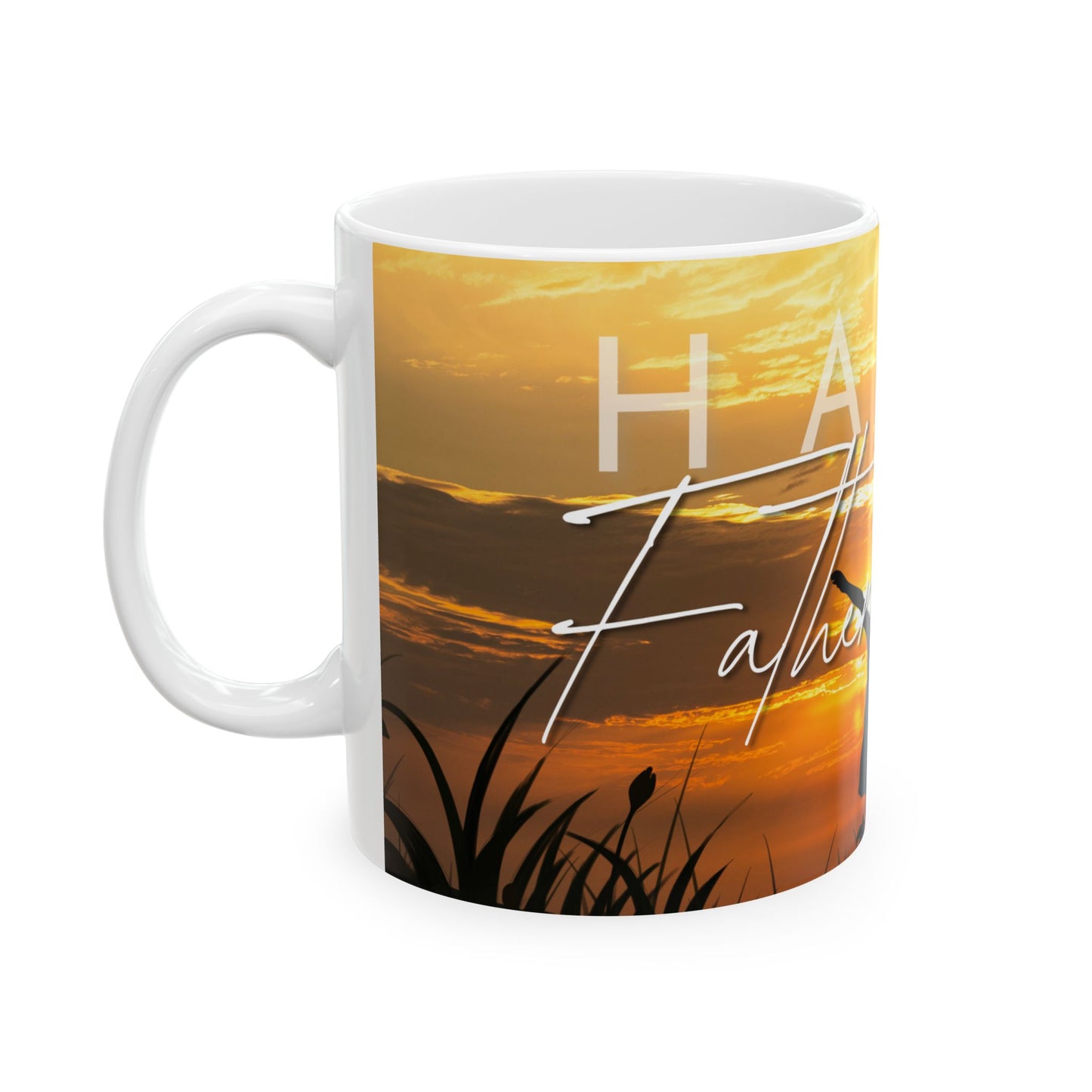 Happy Father's Day Ceramic Mug - Coffee Cup for Dad, Gift for Father's Day, Parent Appreciation - 14006