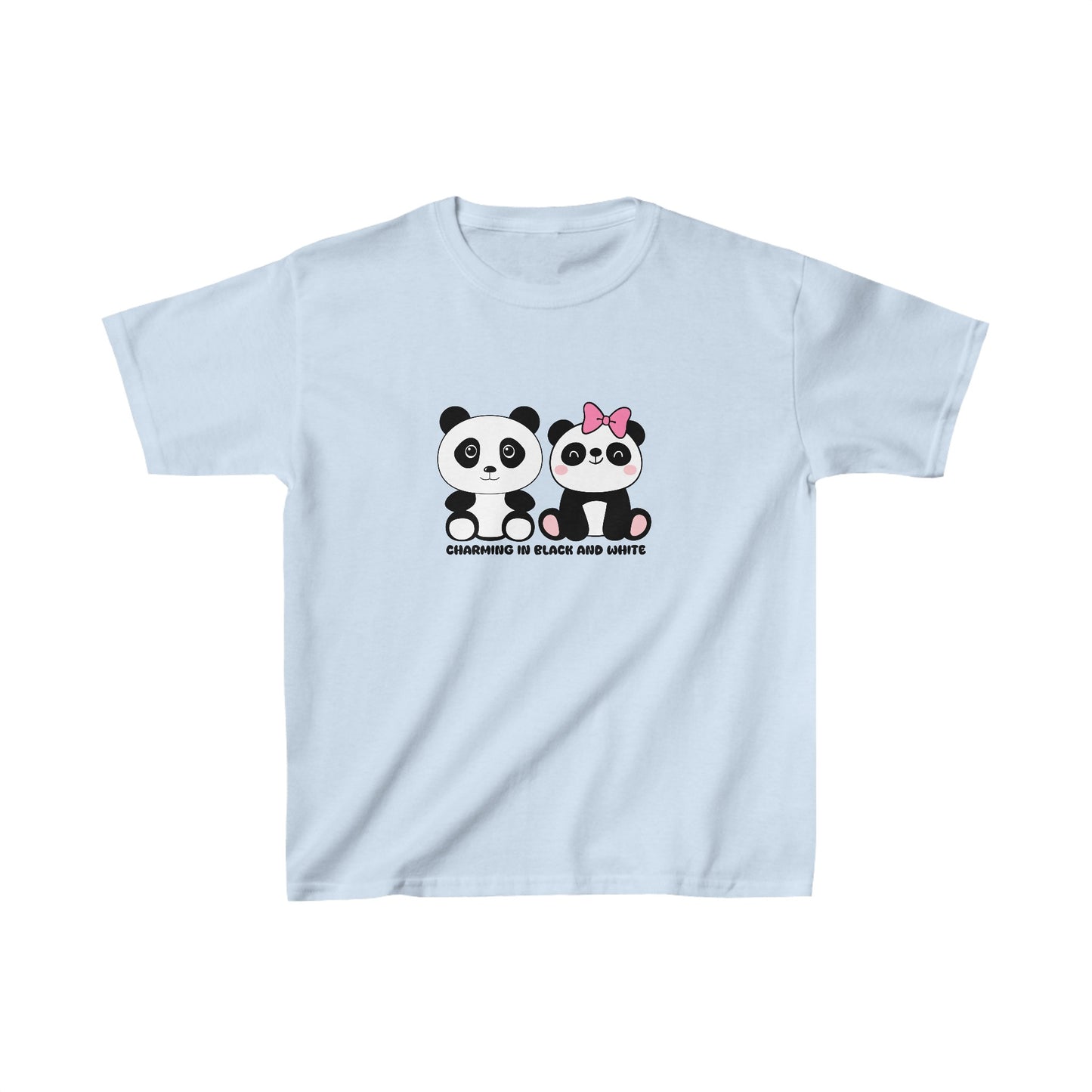 Panda: Charming in black and white - Kids Heavy Cotton™ Tee