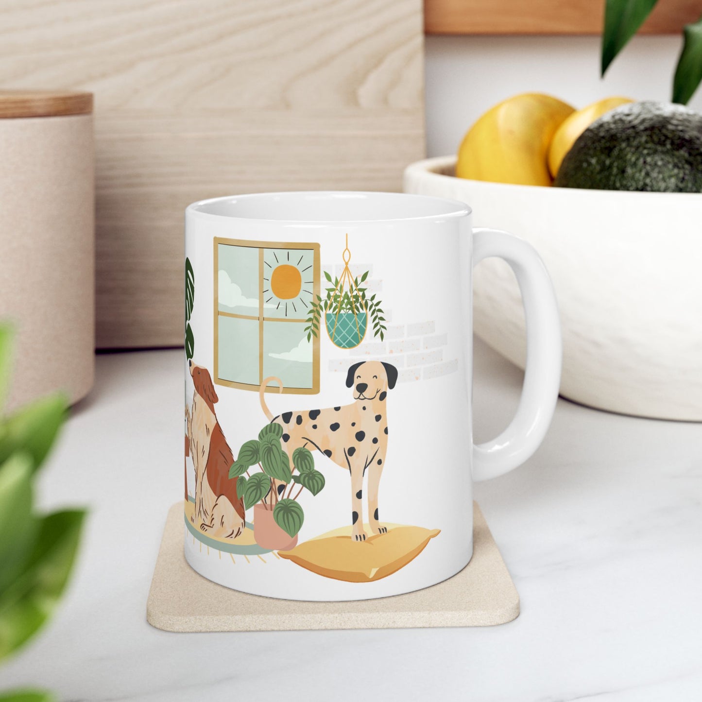 Always Room for One More Dog-Themed Ceramic Mug - Perfect for Pet Lovers, Home Decor, Gift for Dog Owners, Coffee Lover's Collection - 14163