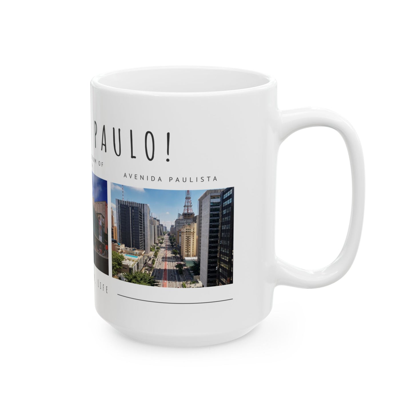 Hello Sao Paulo Ceramic Mug – Art, Culture, Life (11oz & 15oz) - 12026
