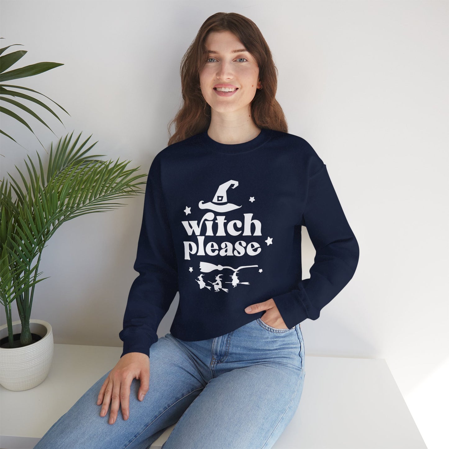 Witch, Please - Unisex Heavy Blend™ Crewneck Sweatshirt