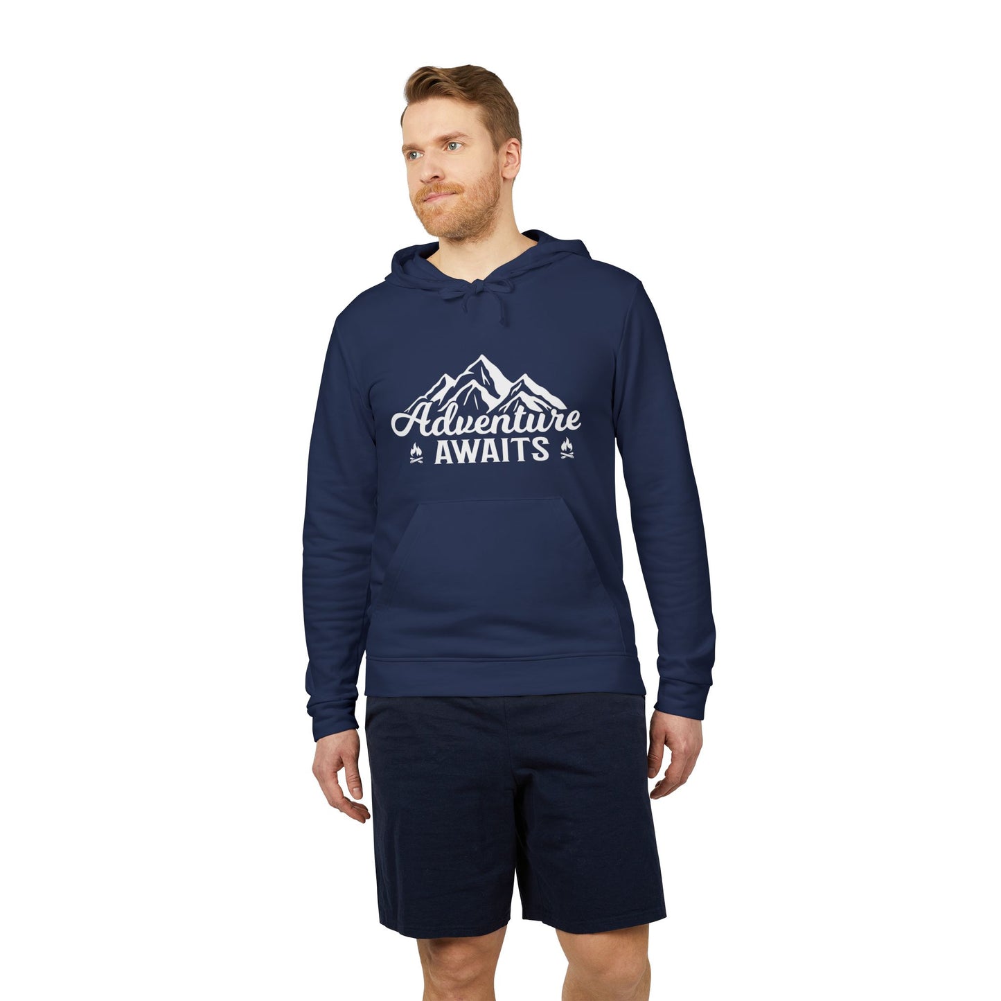 Camping: Adventure Awaits - Adidas Unisex Fleece Hoodie