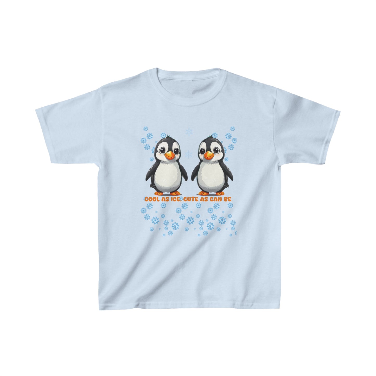 Penguin: Cool As Ice, Cute As Can Be - Kids Heavy Cotton™ Tee