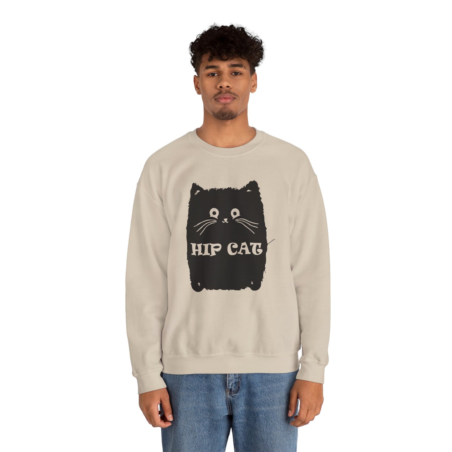 Hip Cat - Unisex Heavy Blend™ Crewneck Sweatshirt