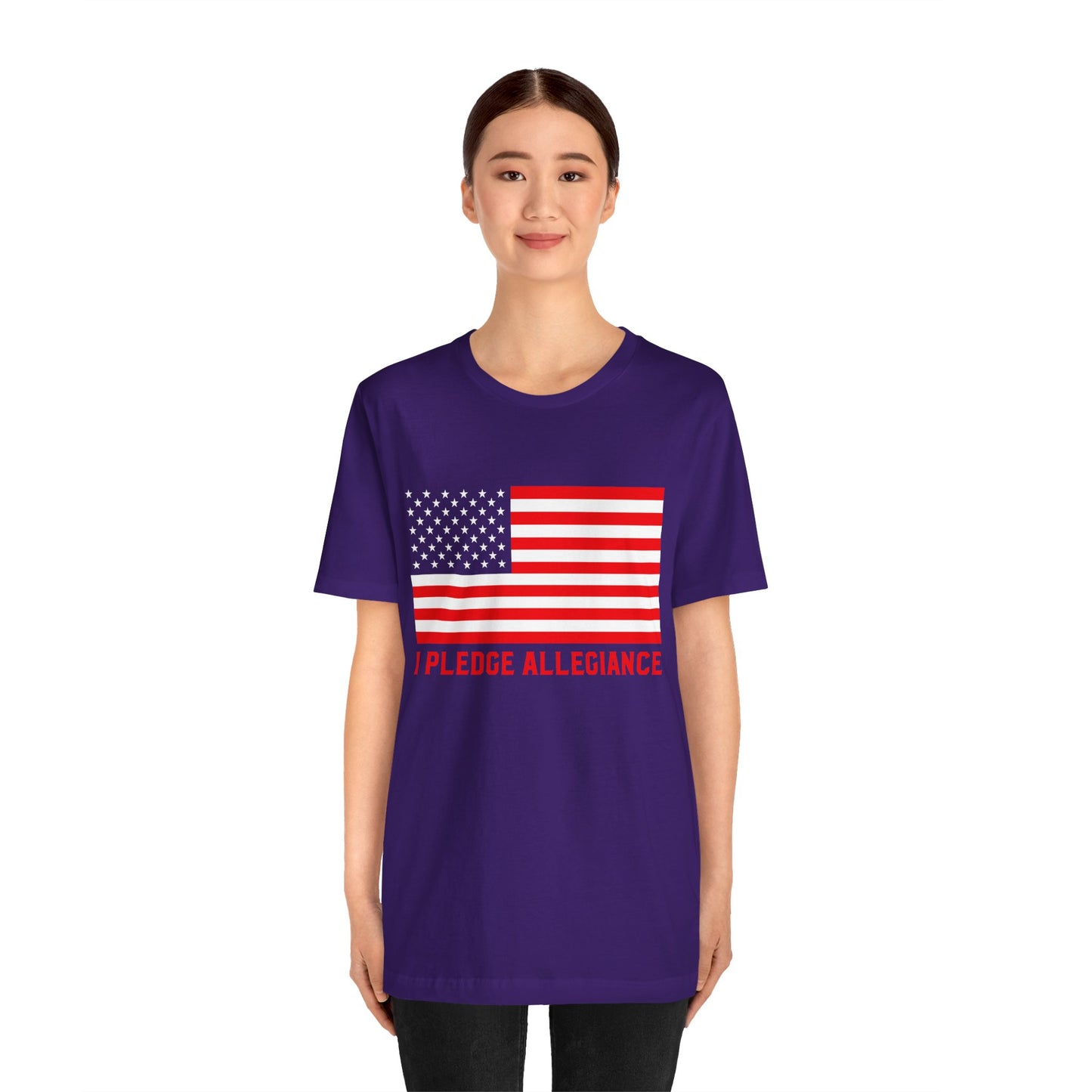 Patriotic Pledge Tee, Unisex T-Shirt for Celebrating Freedom, Independence Day Shirt Gift for Patriots - 13697