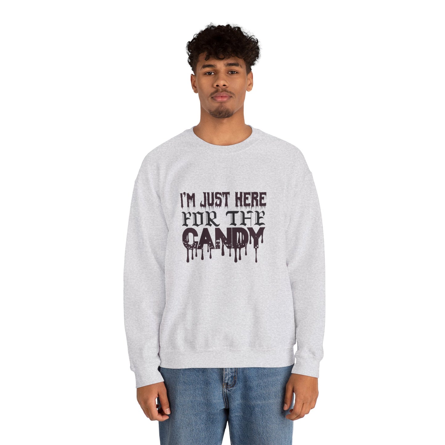 I'm Just Here For The Candy - Unisex Heavy Blend™ Crewneck Sweatshirt