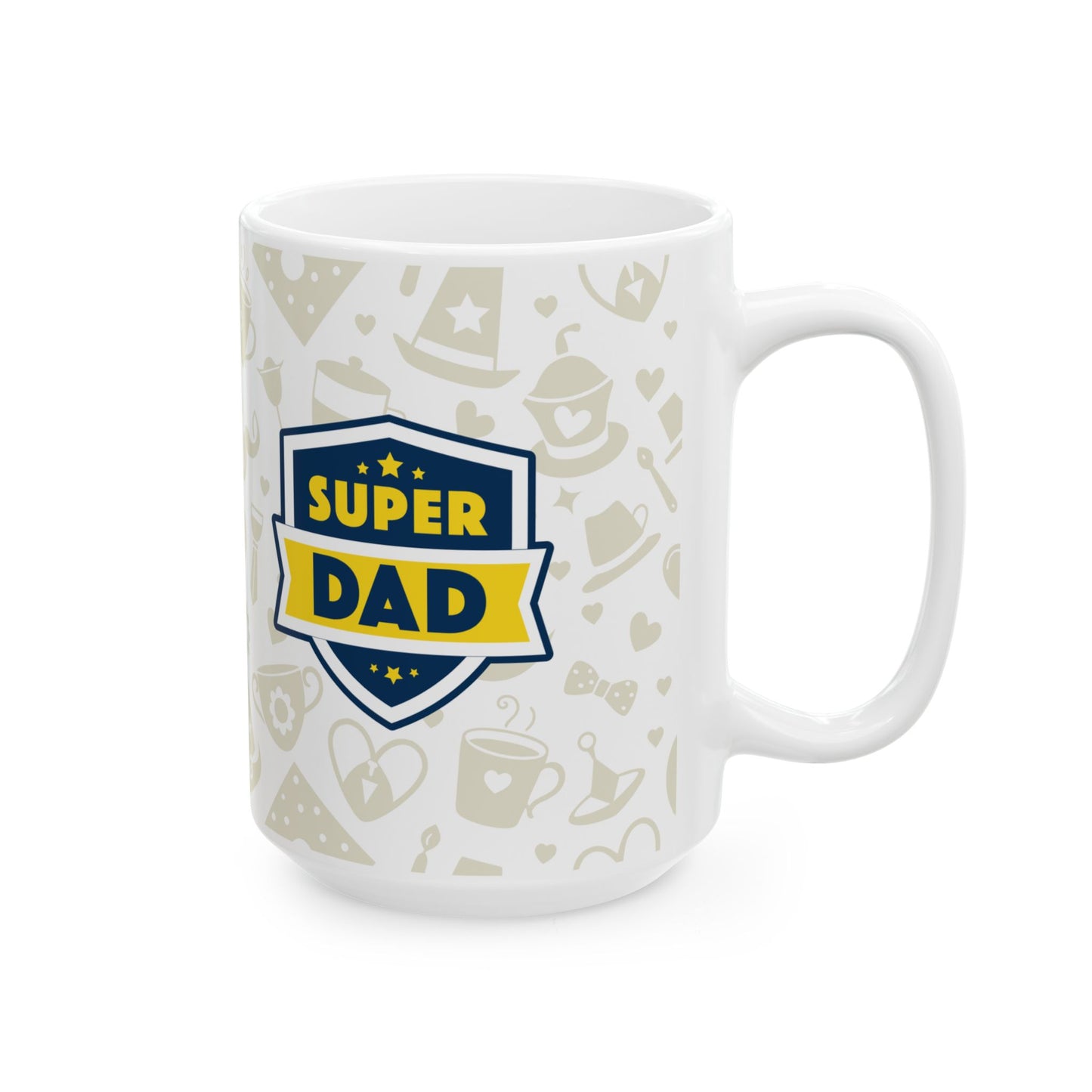 Super Dad Ceramic Mug - Perfect Gift for Father's Day, Coffee Lovers, Birthdays, Family Gatherings, and Everyday Use - 14004