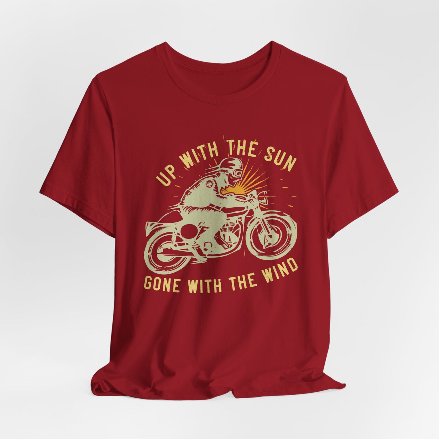 Up with the Sun, Gone with the Wind - Unisex Jersey Short Sleeve Tee