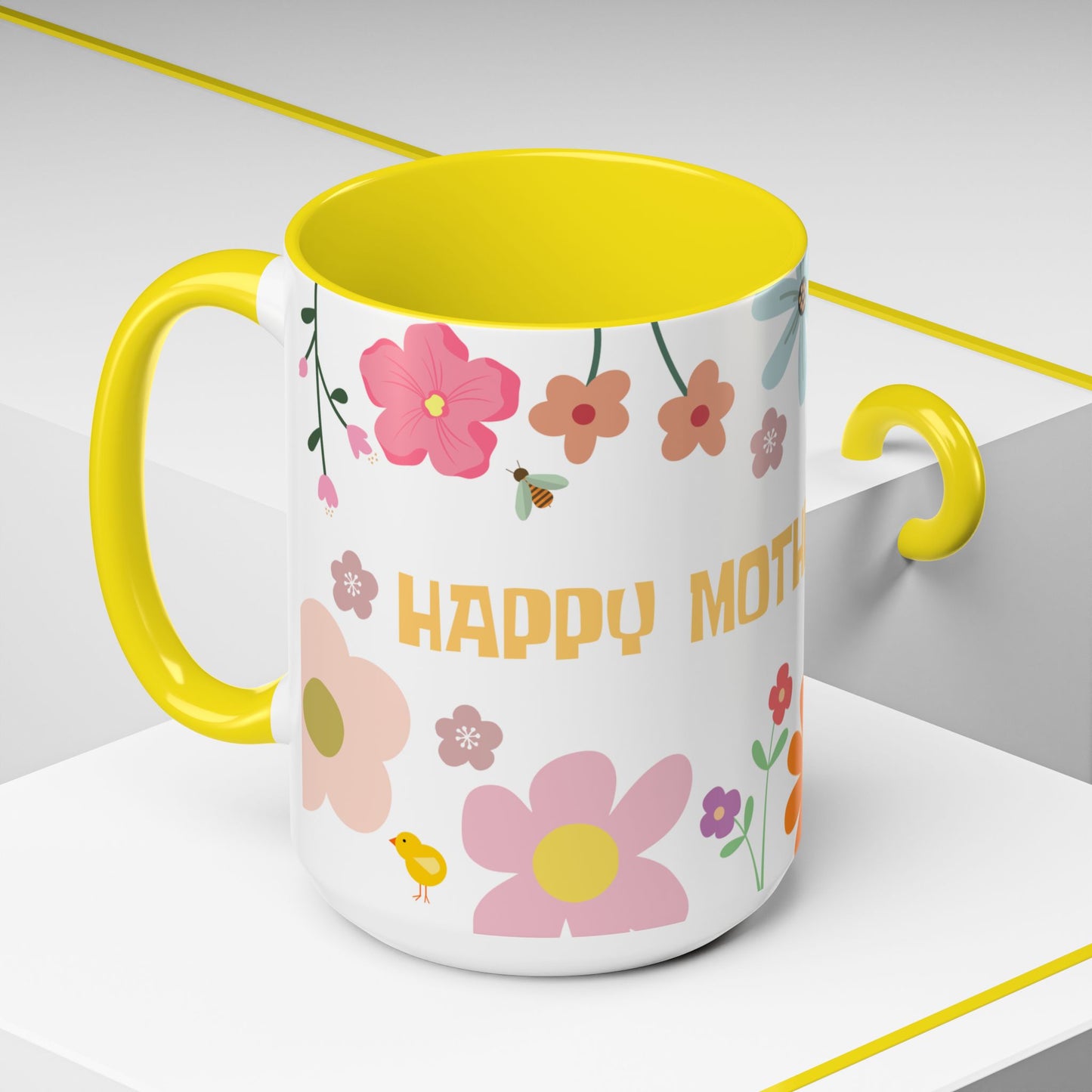 Floral Happy Mother's Day Coffee Mug - 11oz & 15oz - 11915