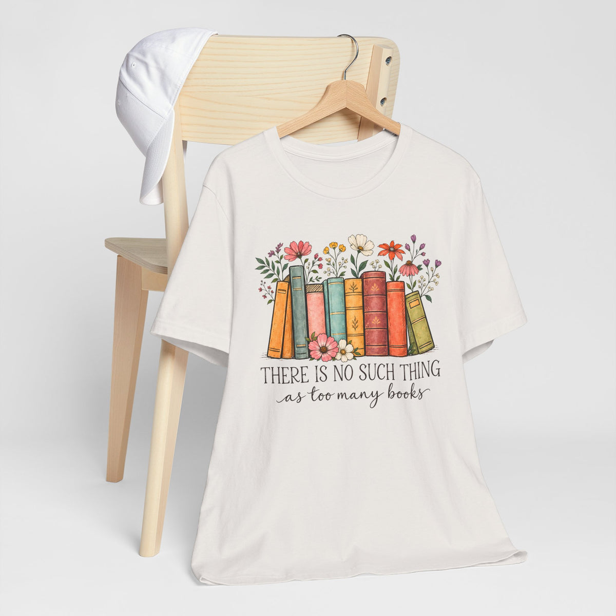 Book Lover T-Shirt,  Vintage Floral Bookshelf Tee - 14524