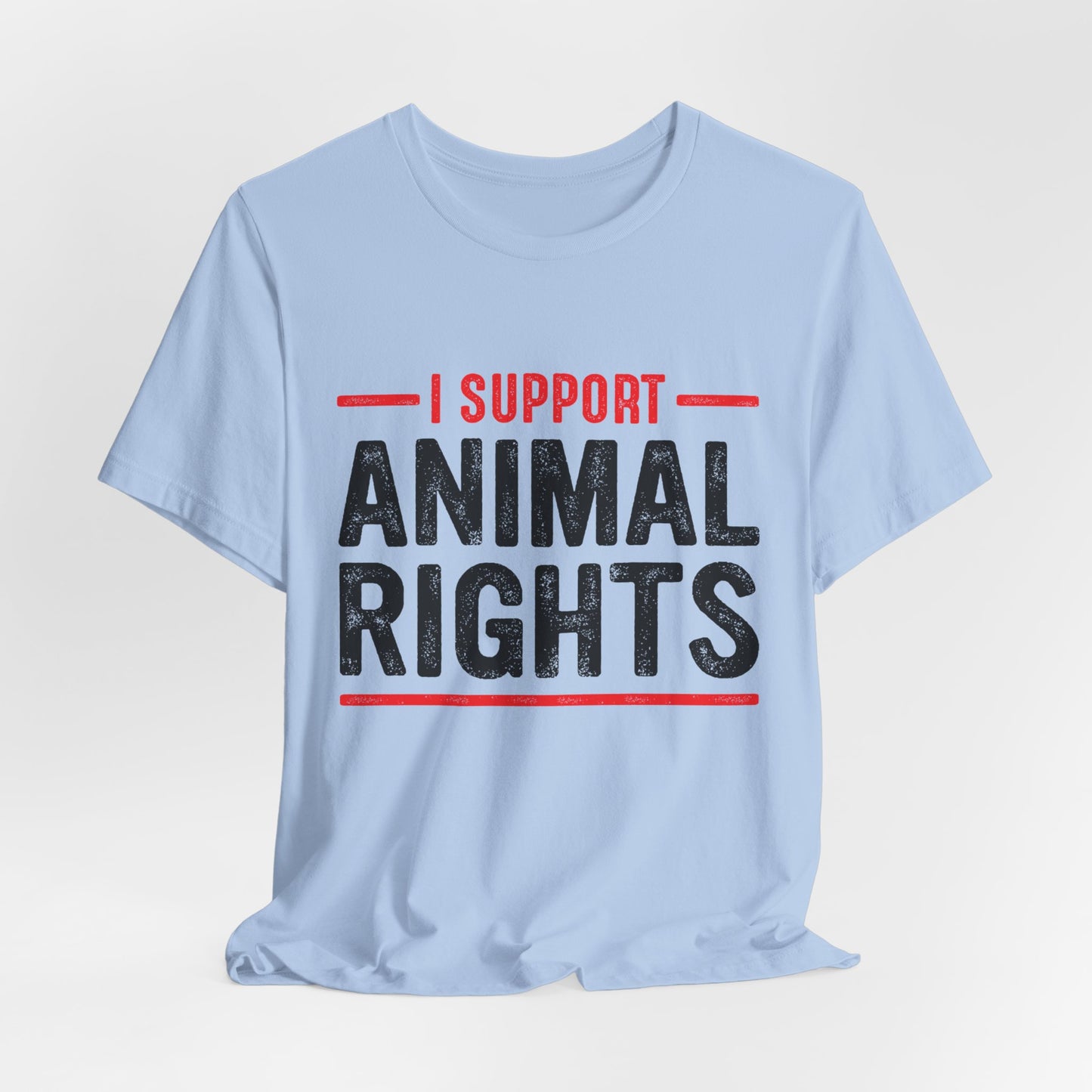 Vegan: I Support Animal Rights - Unisex Jersey Short Sleeve Tee