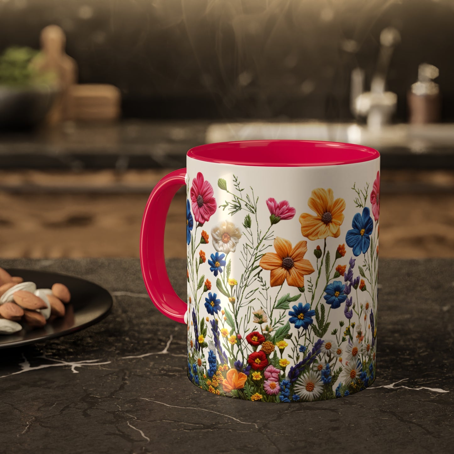 Wild and Free: Wildflower Colorful Mugs, 11oz