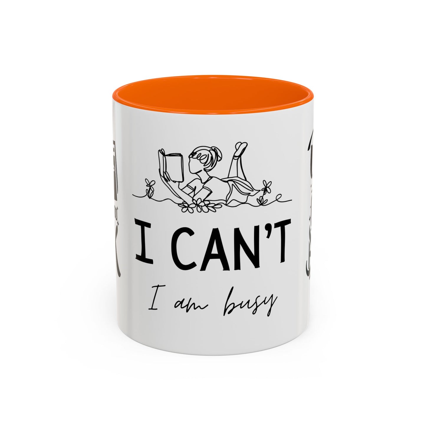 Reader, I Can't, I'm Buzy - Accent Coffee Mug (11, 15oz) - 10687