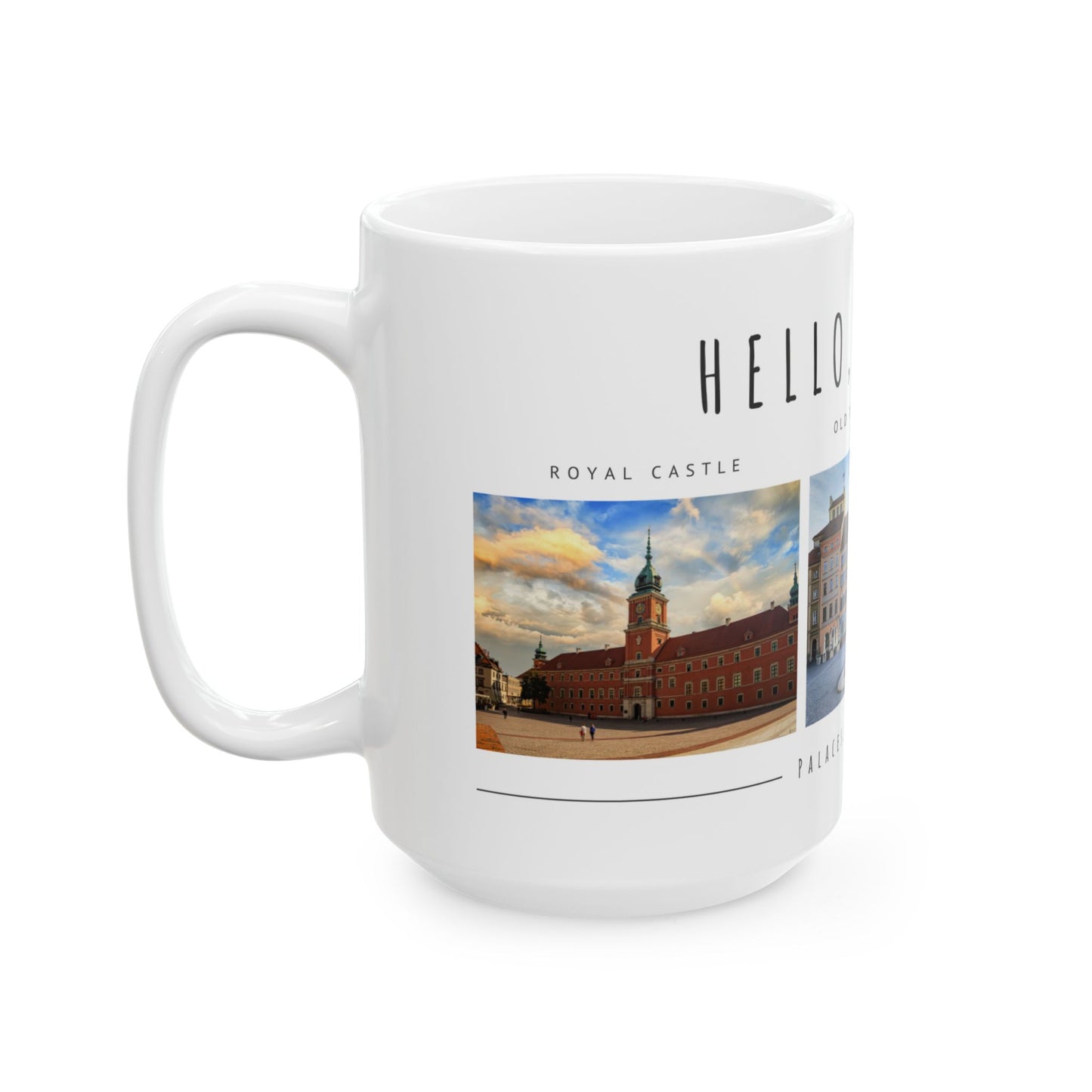 Hello Warsaw! Travel Ceramic Mug - 11oz & 15oz - 12092