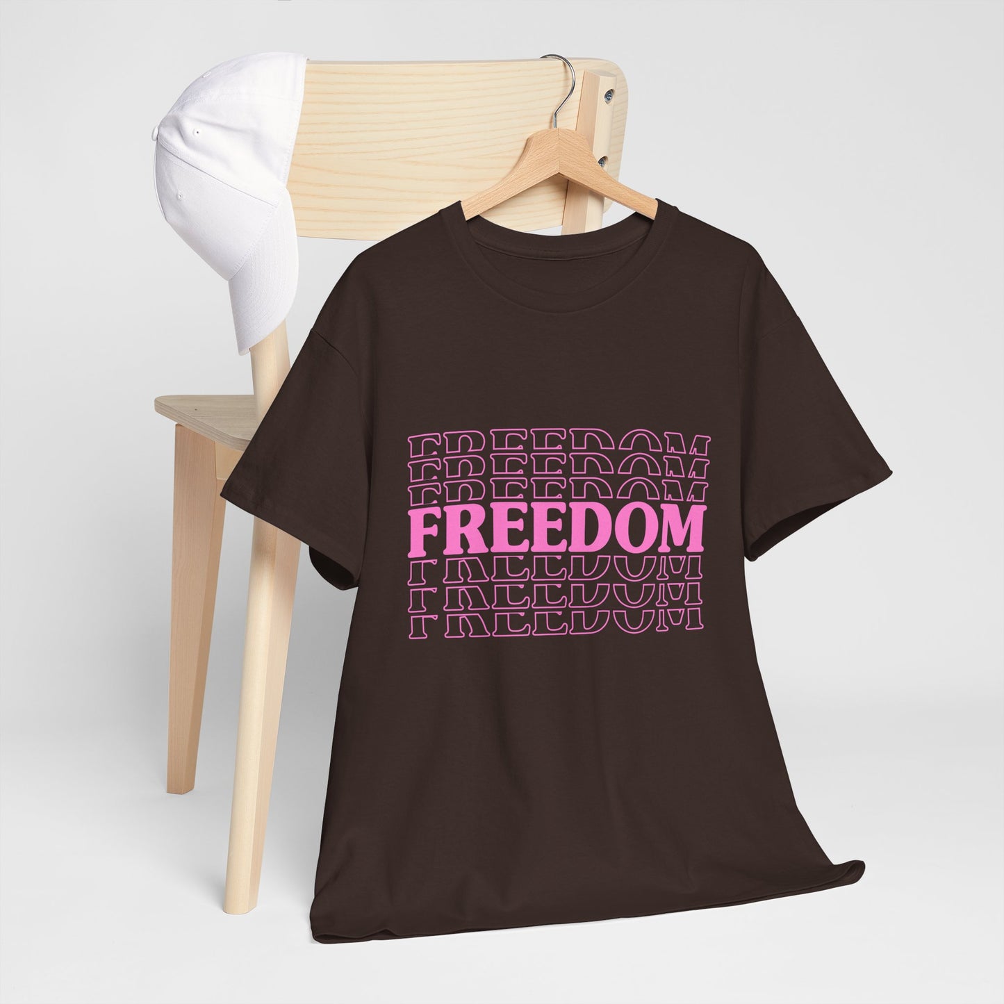 Bold Freedom Graphic Tee, Unisex Heavy Cotton Shirt, Casual Wear, Gift for Freedom Lovers, Statement T-Shirt, Everyday Essentials - 13518