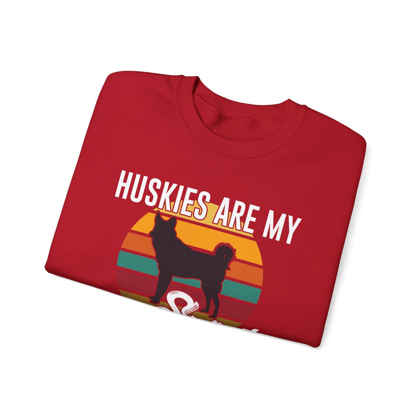 Huskies Are My Spirit Animal - Unisex Heavy Blend™ Crewneck Sweatshirt